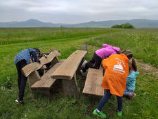 Arbeiten auf dem Hasunger Berg (Foto: Alexander von Rüden)